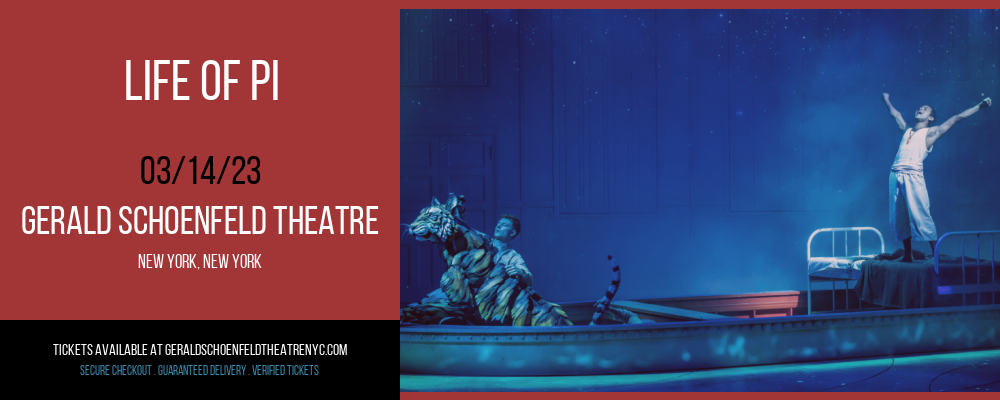Life of Pi at Gerald Schoenfeld Theatre tickets Life of Pi at Gerald Schoenfeld Theatre